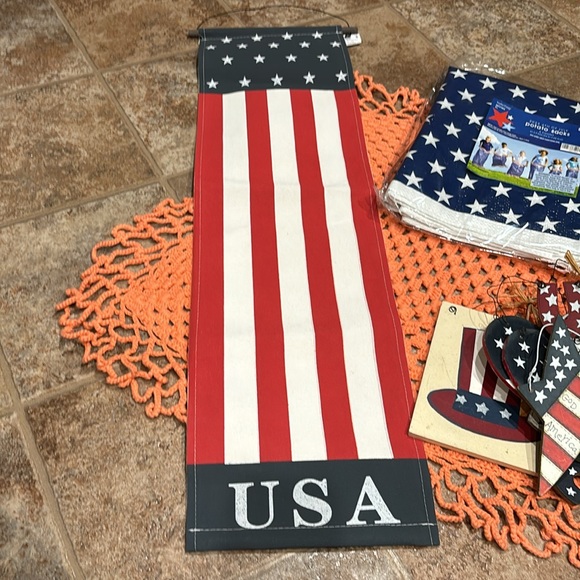 6 Pack of Potato Sacks Americana Decor Bundle - Picture 9 of 9